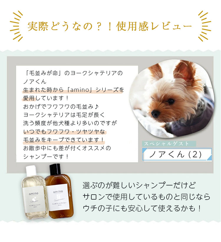 【業務用】amino 低刺激ペットシャンプー 4L/10L