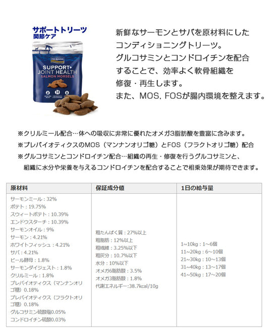F4 フィッシュフォー サポートトリーツ 関節ケア 225g 犬のおやつ