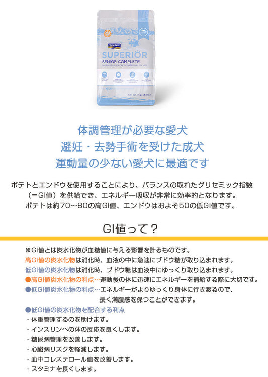 F4 フィッシュフォー スーペリア ウェイトコントロール【12kg(6kg×2)】