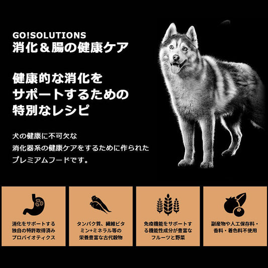 go!SOLUTIONS ゴーソリューションズ 消化+腸の健康ケア【2.3kg】